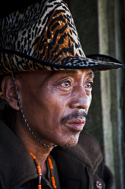  The chief (Angh) of Longwa   on the border with Myanmar